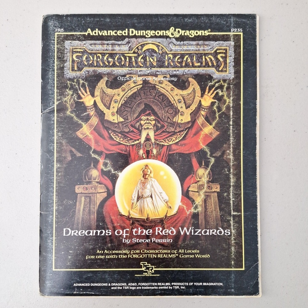 Dreams of the Red Wizards *W/MAP* Forgotten Realms FR6 AD&D 1st Edition TSR 9235